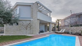 Bellissima Villa White Rose con piscina, Croatia, Gajac, Pag