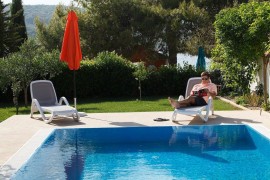 Villa di lusso sulla spiaggia, ampia terrazza, piscina privata, giardino e patio, Croatia, Sutomiscica, Ugliano