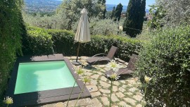 Villa per famiglie 'Ridente - Settignano' con vista su Firenze, giardino e piscina