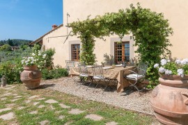 Villa per famiglie 'Ridente - Settignano' con vista su Firenze, giardino e piscina