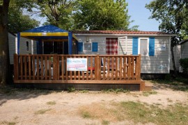 Casa mobile con piscina