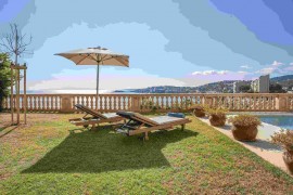Mirador Ca'n Rovira with private pool, Cala Major, Palma di Maiorca