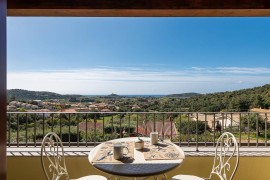 Casa vacanze 'Casa Panoramica a Chia' con vista mare, balcone, giardino, Italia, Chia, Domus De Maria