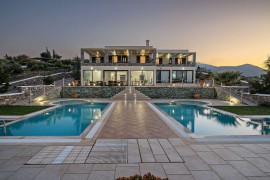 Villa per 23 persone con vista oceano, Greece, Agia Pelagia, Achlada