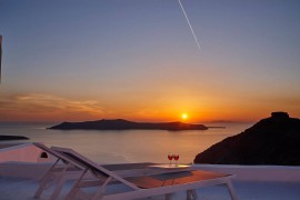 Villa Coastside con letto matrimoniale e letto a castello, Greece, Firostefani, Thera