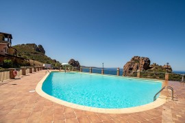 Appartamento Villetta L'Estasi - Tanca Piras con vista mare, piscina e Wi-Fi, Italia, Nebida, Iglesias