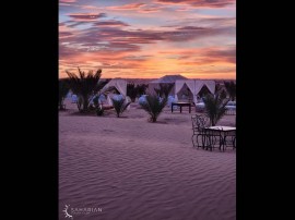 Merzouga Desert Camp e giro in cammello, Morocco, Taouz, Meknès-Tafilalet region