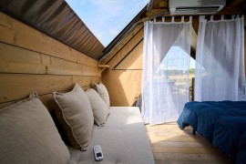 Glamping 'Tenda Safari Vicino Al Mare' con giardino condiviso, Wi-Fi e aria condizionata, Piombino, Costa degli Etruschi