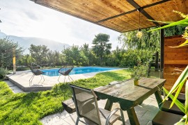 Appartamento 'Erlengut Meran' con vista sulle montagne, piscina in comune e Wi-Fi, Lana di Sotto, Lana