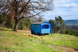 Caravan 'Gitano Pavone Blu' con terrazza privata, giardino in comune e aria condizionata, Italy, Suvereto, Costa degli Etruschi