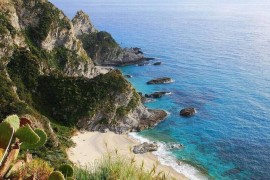 Casa Lampedusa, con vista mare, piscina condivisa e accesso alla spiaggia, Italia, Faro Capo Vaticano, Provincia di Vibo Valentia