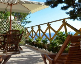 Meraviglioso panorama sul mare a Sperlonga, Italia, Sperlonga, Provincia di Latina